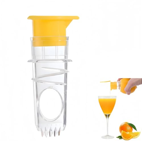 Heyumybit Spremiagrumi Manuale,Portatile Spremi Limone Con Tappo,Piccola Spremi limone manuale,Adatto per Limoni,Arance e Altri Tipi di Agrumi