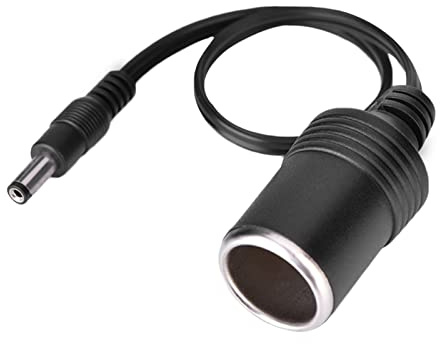 Culnflun Cigarette Lighter Cable, DC 5.5 x 2.1mm Female Plug to Car Cigarette Lighter Female Socket Power Supply Cable for Car Charger Car Refrigerator Car Air Pump