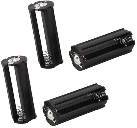 4Pcs Black Battery Holder for 3 x 1.5V AAA Batteries Flashlight Torch Flashlights Handheld Flashlights, Size: 53 x 21mm/ 2.1 x 0.83 inch(L*D)