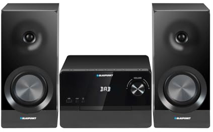 Blaupunkt MS49DAB Micro Stereo Installation mit DAB+ Bluetooth HDMI ARC CD USB FM Radio 100W RMS Optischer Eingang Equalizer Fernbedienung LED Display Home Audiosystem