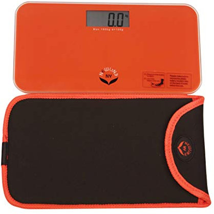 NewlineNY Rot-orange Mini-Personenwaage + Reise Schlupf
