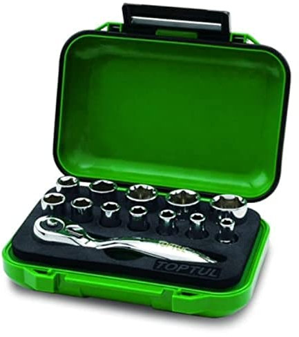 Toptul socket spanner set, 1/4 inch, 13 pieces (4 4.5 5.5 6 7 8 9 10 11 12 13 mm)