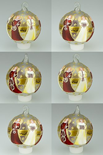 Feuerstuhl.de Weihnachtskugeln Engel - Handmade in Austria - 6er Set