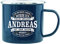 History & Heraldry Echter Kerl - Emaille Becher Andreas - individuelle und personalisierte Tasse mit Name und Spruch