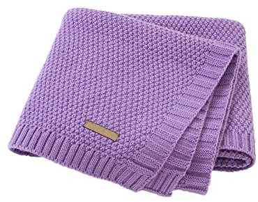Odot Babydecke Mädchen Jungen, Babydecken 80 x 100 cm Strickdecke Weich und Atmungsaktiv, Kuscheldecke für Badetuch, Kinderdecke Neugeborene Geschenke