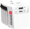 SKROSS | 1.302962 | Adaptateur de voyage universel à 2 broches avec 2 ports USB. Tension et puissance : 100V - 250W / 250V - 625W - 1 x USBC: 3.0A, 1 x USBA : 2.4A. Protection anti-choc électrique