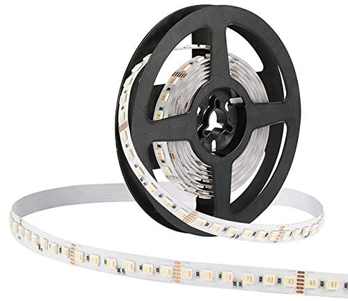 24V 5 m LED Strip RGB+CCT IP65 8,4W / lfm. | Dimmbarer LED Strip für professionelle Anwendungen | Farblichtwechsel RGB + Dual Weiß (Warmweiß/Kaltweiß/Neutralweiß)