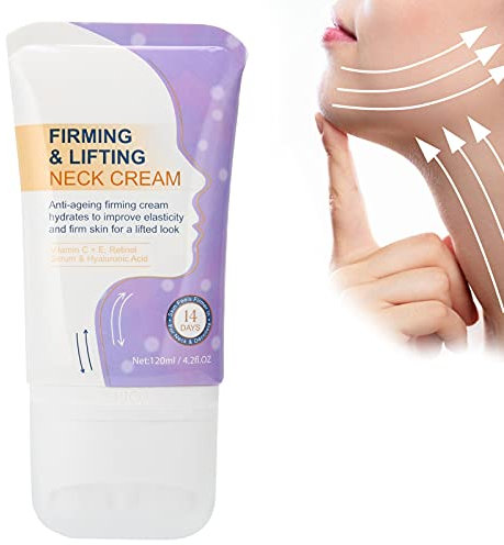 Straffende Halscreme, Anti Falten Creme Halscreme Doppelkinn Reduzierende Creme 120 Ml Roller Cream Straffende Anti Falten Massagecreme für Hals und Dekolleté