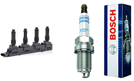 Bosch 0221503472 - Zündspule & Bosch FR7KI332S - Zündkerzen Double Iridium - 1 Stück