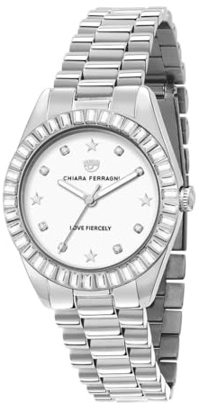 Chiara Ferragni Women's Analogue Quartz Watch with Stainless Steel Strap R1953100505
