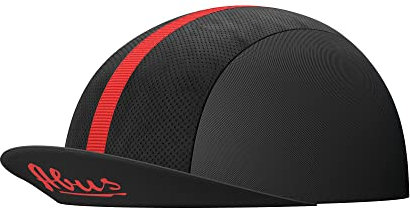 ABUS Race Cap - stylische Cycling Cap mit Sweatband - Schutz vor Sonne, Insekten und Schweiß - passt unter den Rennradhelm - für Damen und Herren - Schwarz, Größe M