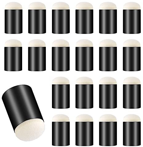 Prasacco 20 Pieces Finger Sponges, Finger Painting Sponge Set Craft Sponge Daubers Set Finger Painting Daubers Drawing for Painting Art Ink Crafts Chalk Card Making