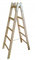 Wooden Double Step Ladder Wooden Ladder 5 Rungs 2 x 5