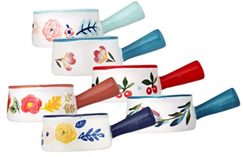 Cabilock 6pezzi Per Latte in Contenitore Per Delicata Per e Sciroppo Realizzata Con Sanitaria Cottura Ad Alta Temperatura Facile Da