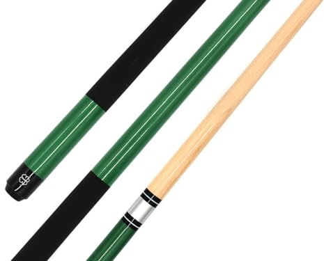 BILMAG Billard Zubehör Billardqueue Pool Cue Kö Queue Element 2-teilig 147 cm, 18 oz (Grün)