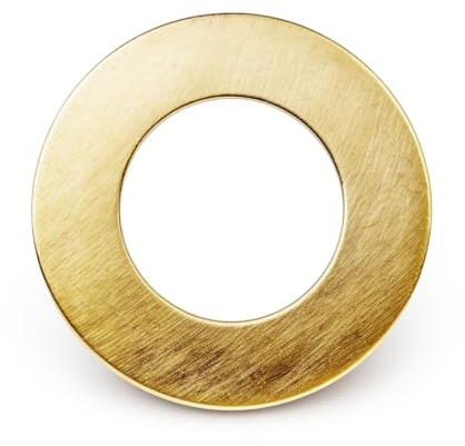 Lot de 12 rondelles plates en laiton, M16 en bronze métrique pour vis, boulons DIN 934, 16 mm ID, 30 mm OD, 2,5 mm d'épaisseur