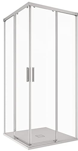 Box Doccia due lati scorrevole Trasparente 6mm H195cm UNICO - 70x70