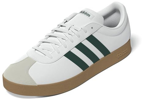 adidas VL Court Base Shoes, Zapatos Hombre, FTWR White/Collegiate Green/Grey One, 42 2/3 EU