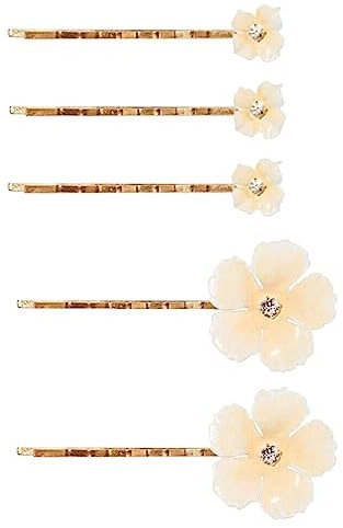 ABOOFAN 10 Piezas Pasador De Pelo De Flor De Novia Pasadores De Pelo Diamante De Imitación Pinzas Para El Cabello De Flores Para Mujeres Gancho Perder Florecer Abs Joyas
