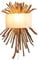 GURU SHOP Wandlampe/Wandleuchte/Wandleuchte, Handgefertigt aus Naturmaterial, Treibholz, Baumwolle - Modell Mandalika, 80x55x22 cm