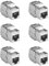 KJKVIVH 6 Pcs Shielded Module Jacks for Snap-in Patch Panel Installation of CAT6A Cables