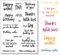 DIYology Transparente Stempel für Karten oder Tagebuch, Geburtstag, Dankeschön, Grußworte, Silikonstempel für Scrapbooking, Fotoalbum, Geschenkanhänger und andere Papierbastelarbeiten