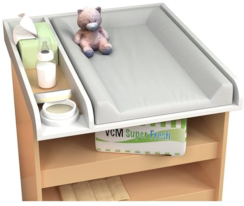 VCM Wickelaufsatz | Maße ca. H. 7 x B. 65 x T. 73 cm | Wickelaufsatz für Schränke - Malira M