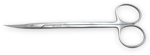 DE Healthcare Products – Chirurgische Schere, 16 cm, gebogen, sterilisierbare Zahnfleischschere, medizinische Präzisionsschere aus rostfreiem Edelstahl, CVD nach Kelly