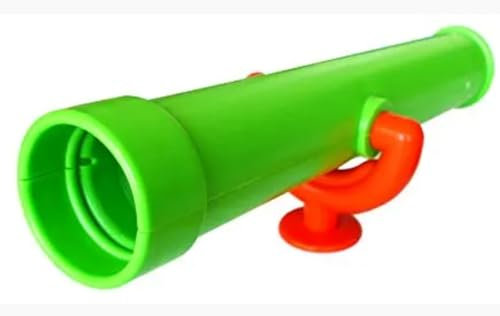 Children's Telescope Toy, Kids Playhouse Attachment, Weather-Resistant, For Climbing Frames and Tree Houses, Lime Green