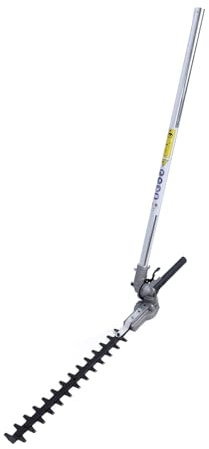 Masyrt Testa tagliasiepi regolabile multifunzionale ad alta efficienza con asta di estensione per falciatura dell'erba (28 x 9 mm)