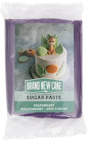 BrandNewCake® Lila Fondant 250g – Perfekt für Torten, Cupcakes & Gebäck, Vanille-Rahm Geschmack, Einfach zu Kneten und Formen