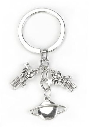 Tranbath Personalisierter Schlüsselanhänger Mit Astronaut Und Planeten, Geschenk Für Mädchen Und Frauen Zu Weihnachten, Geburtstagsgeschenken Und Zur Einschulung, Schlüsselanhänger Auto