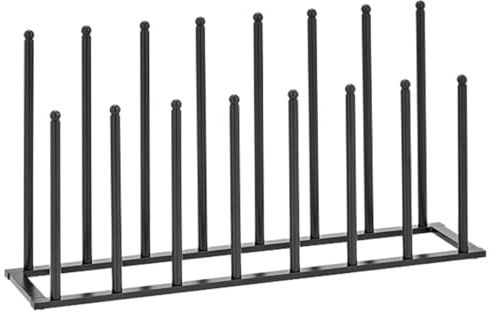 Trendi Welly Boot Rack for Indoor/Outdoor | 4/6/8 Pair Neat and Tidy Boot Organizer | Space-Saving Metal Design, Ideal for Tall & Short Wellys, Shoes & Boots (8 Pair Rack)