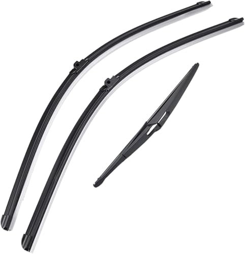 AXFSHJD Escobillas limpiaparabrisas Delanteras y traseras para Mercedes Benz Clase C W204 2009-2012 Escobillas limpiaparabrisas para Coche Limpiaparabrisas Ventana de Coche