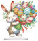 Skeadex DIY Diamant Painting Ostern, Osterhase, 5D Diamond Painting Frühling Ostern Tischdeko, Osterdeko Diamant Malerei Ostereier, Diamond Painting Bastelset für Innen Tisch Wand (H)