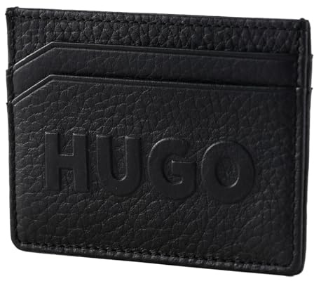 HUGO New Ethon Hi Bl_Card, Porta Carte Uomo, Nero, Taglia Unica