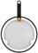 BRA Efficient | Tapa Antisalpicaduras 24-26-28 cm, Malla Acero Inoxidable 18/10 y Silicona, Libre de BPA, Mango plegable de baquelita, Apto para todas las sartenes BRA