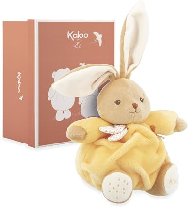 Kaloo - Yellow Rabbit Plush 17cm - Ultra-soft and cuddly plush for baby - Tender companion from birth - Ideal size for little hands - Birth Gift - K214012