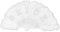 Bride Fan, Faux Pearl Design Feathers Handheld White Hand Fan, for Wedding Engagement Bridal Shower for Costume Party and Dancing