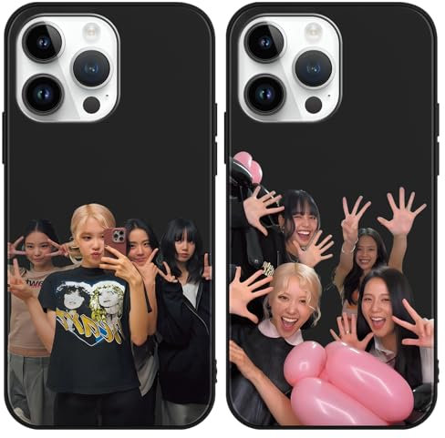 nurkorki 2 Stück Handyhülle für iPhone 11 Hülle 6.1 Zoll, Blackpick Kpop Star Lisa Rose Jenny Jisoo Ästhetik mit Motiv Designs Case Schwarz Schutzhülle Stoßfest TPU Weich Ultra Dünn Cover