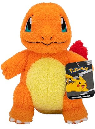 Pokémon Select Kanto 20cm Cuddly Charmander Plush - Orange - Official Pokemon Stuffed Toy for Children 2+.