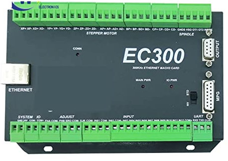 Spindelmotor, Aktualisierung EC300 CNC Fräsmaschine Ethernet CNC Controller 3/4/5/6 Achsenbewegungsscheibe(6AXIS)