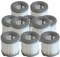 LKTBCFN Filtro HEPA for aspiradoras inalámbricas de Mano Cecotec Conga Rockstar 200, 500 Ultimate, Xtrem, Conga Rockstar 700 (6 Unidades)(10 Pieces)