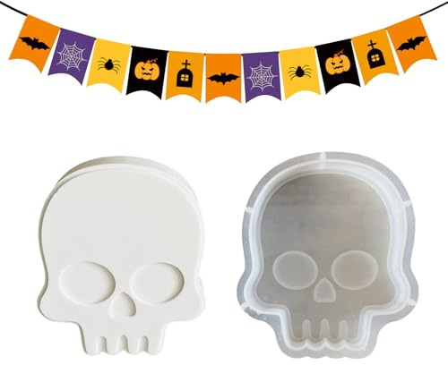 Générique Halloween Schokoladenformen - Kuchenform für Torten - Handgefertigte Form für Gips Epoxidharz Cupcake Dessert Handwerk Home Kunst Party Deko