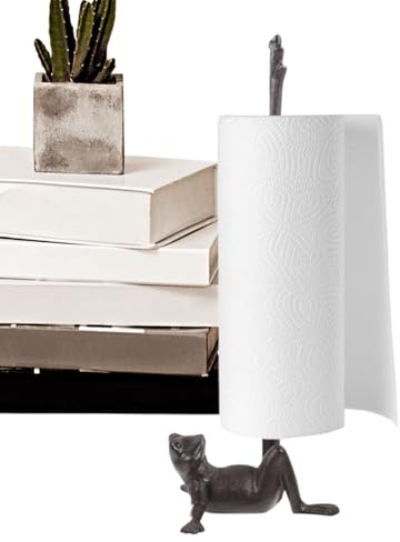 Long Leg Frog Paper Holder,Vintage Cute Toilet Kitchen Dispenser Paper Roll Holder,F-reeStanding P-aper Roll Tissue Storage Rack, Vertical Standing Tissue Organizer For Floor For Home Decor