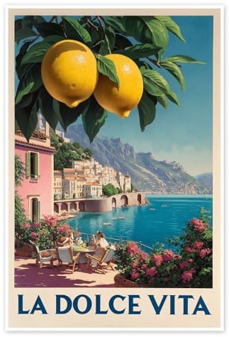 Posterlounge La Dolce Vita Poster | 70 x 100 cm von Thomas Klee Wandbilder Wanddeko