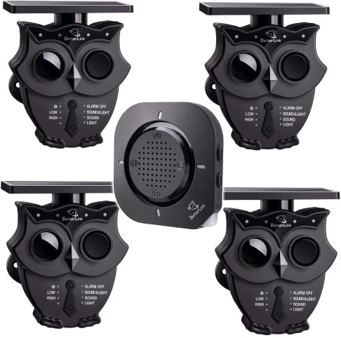 Solar-Alarmsystem für Auffahrt: kabellos, IP65, wetterfest, Outdoor, Bewegungsmelder, 120dB, Alarmsystem, Eigentums-Überwachung/Schutz (1R4S)