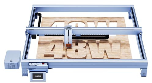 IKIER K40 Max 40W Laser Graviermaschine 850 * 800mm Größerer Arbeitsbereich Lasergravur mit Air Assist 600mm/s (K40 MAX)