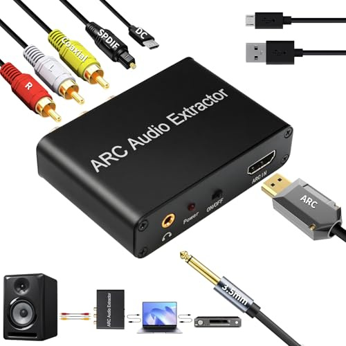 HDMI Audio Extracteur pour TV Casque Soundbar Home Cinéma
