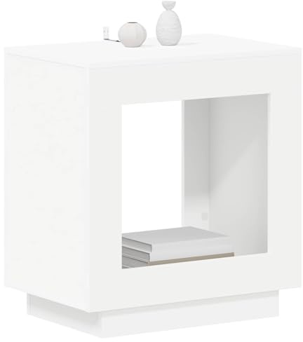 vidaXL Beistelltisch Weiß 60 x 40 x 65 cm Holzwerkstoff